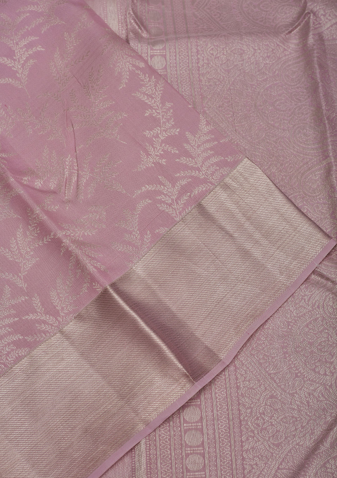 Lavender Zariwork Pure Silk Saree