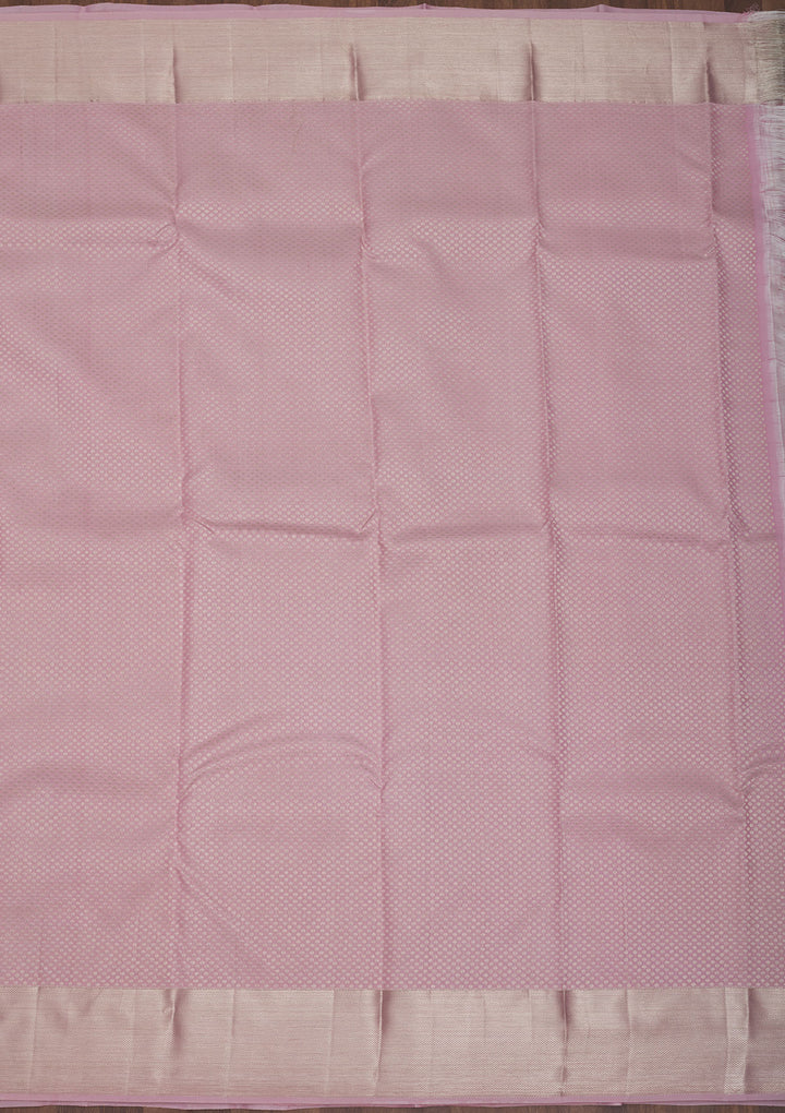 Lavender Zariwork Pure Silk Saree