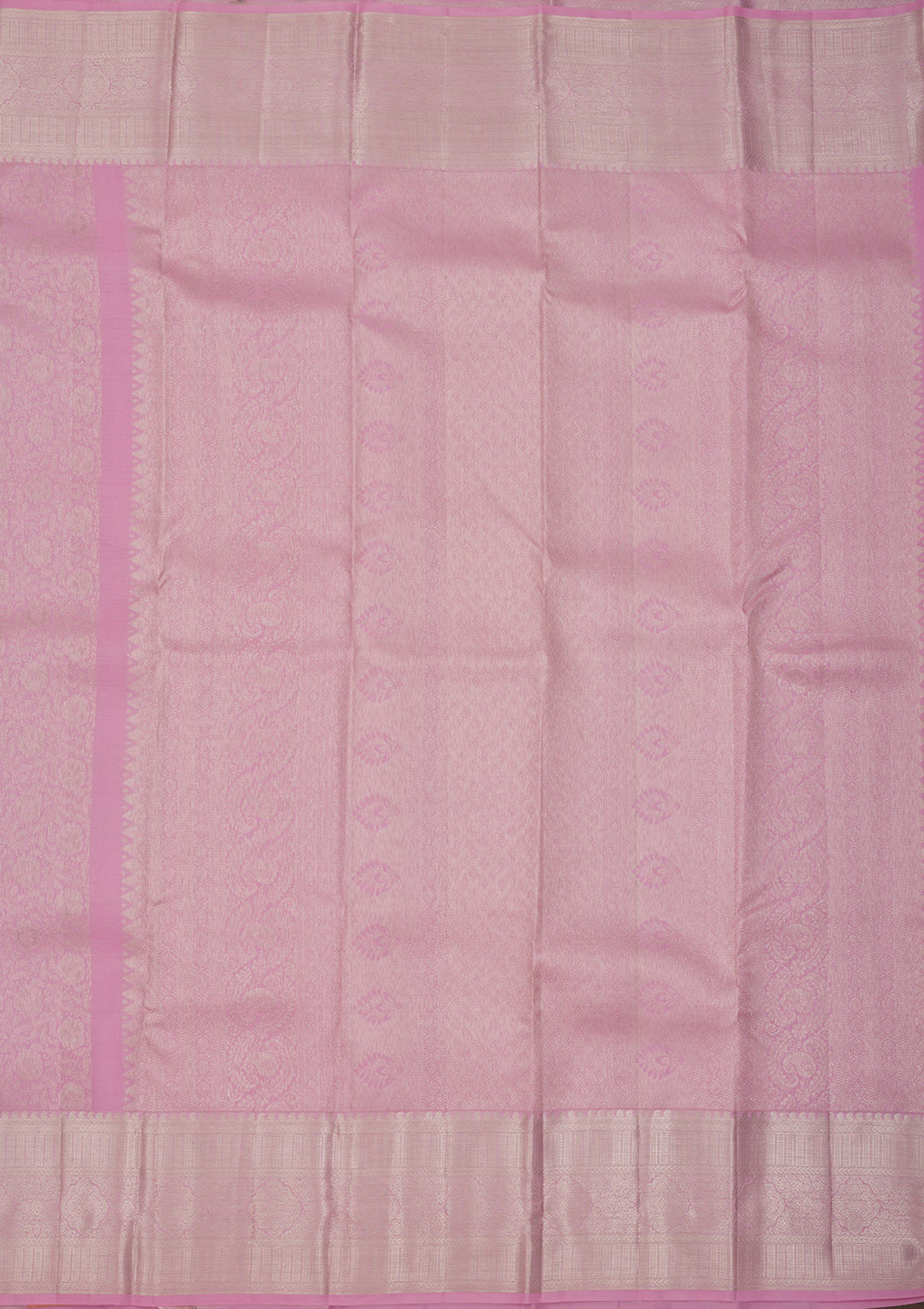 Baby Pink Zariwork Pure Silk Saree
