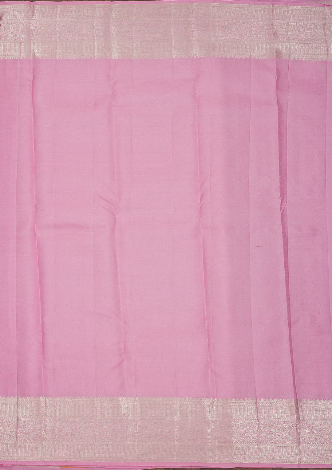 Baby Pink Zariwork Pure Silk Saree