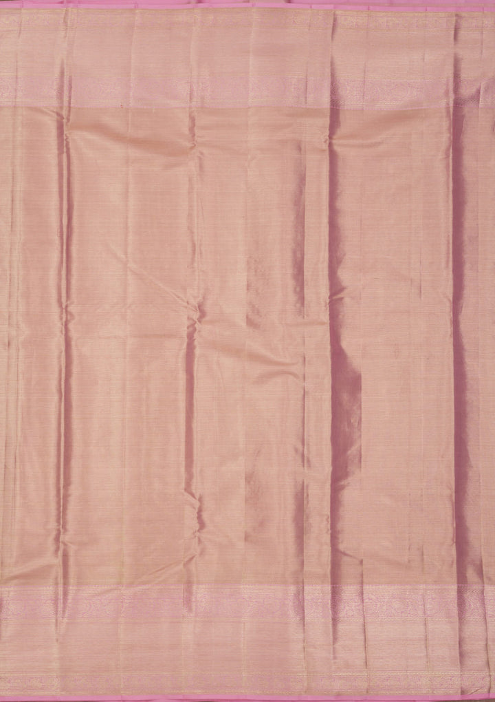 Baby Pink Zariwork Pure Silk Saree