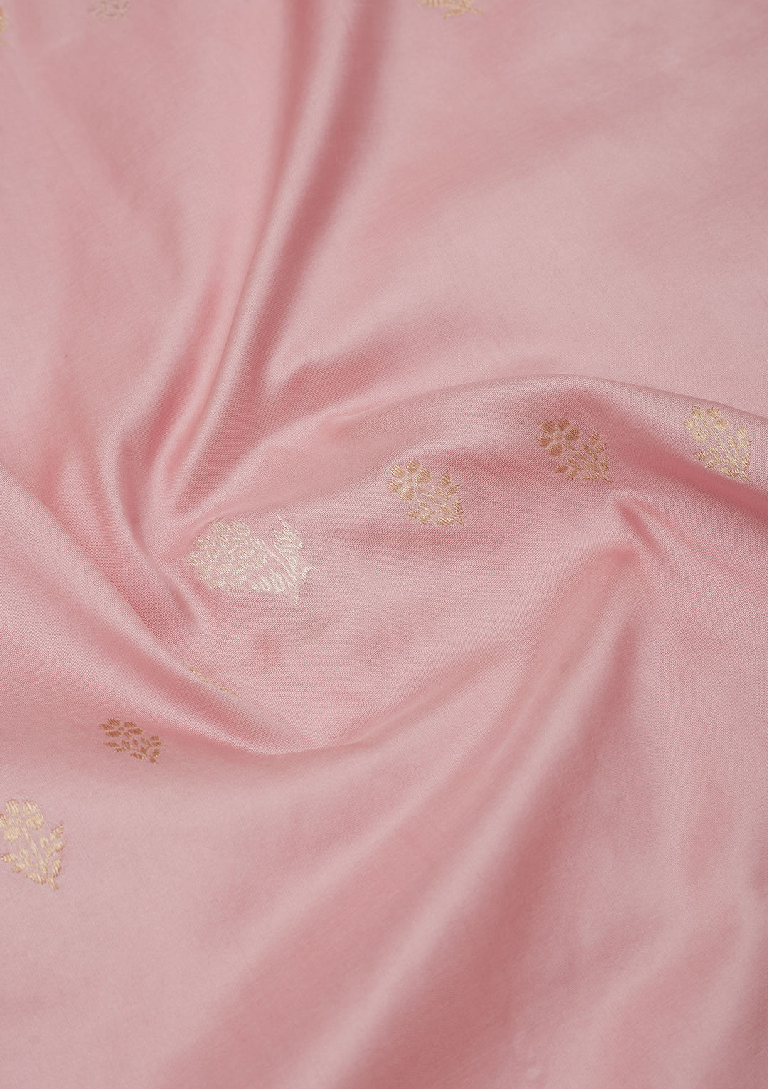 Baby Pink Zariwork Pure Silk Saree