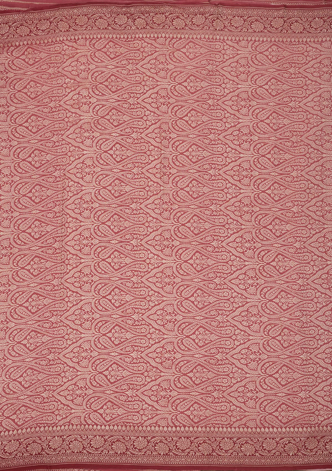 Baby Pink Zariwork Pure Silk Saree