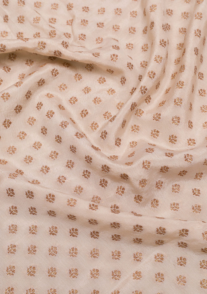 Beige Zariwork Pure Silk Saree