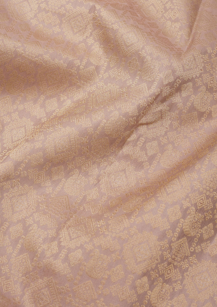 Beige Zariwork Pure Silk Saree