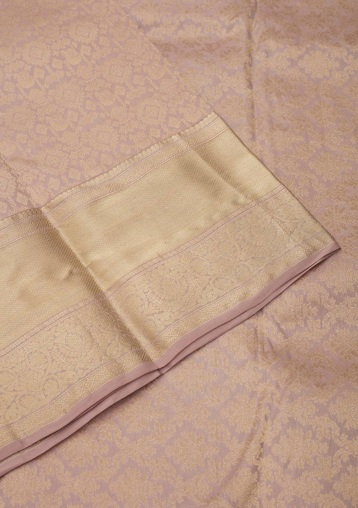 Beige Zariwork Pure Silk Saree