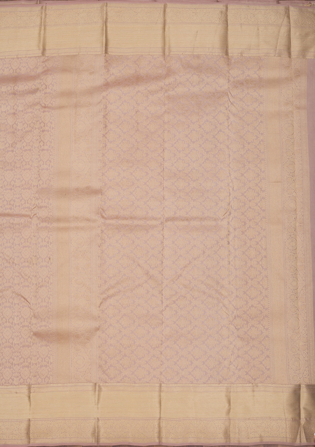Beige Zariwork Pure Silk Saree
