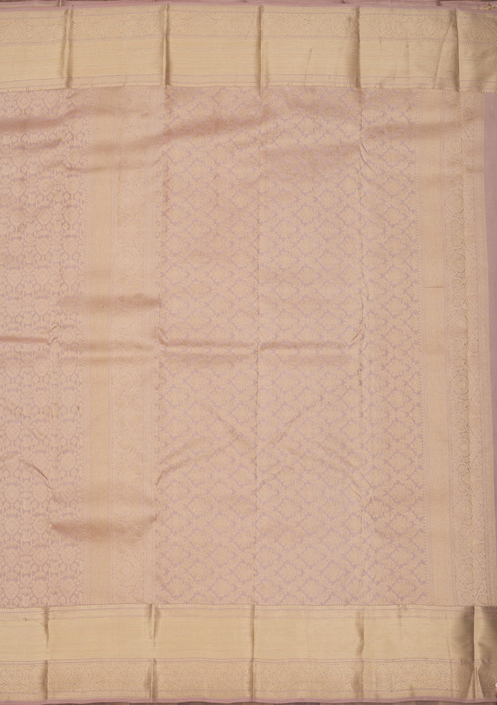 Beige Zariwork Pure Silk Saree