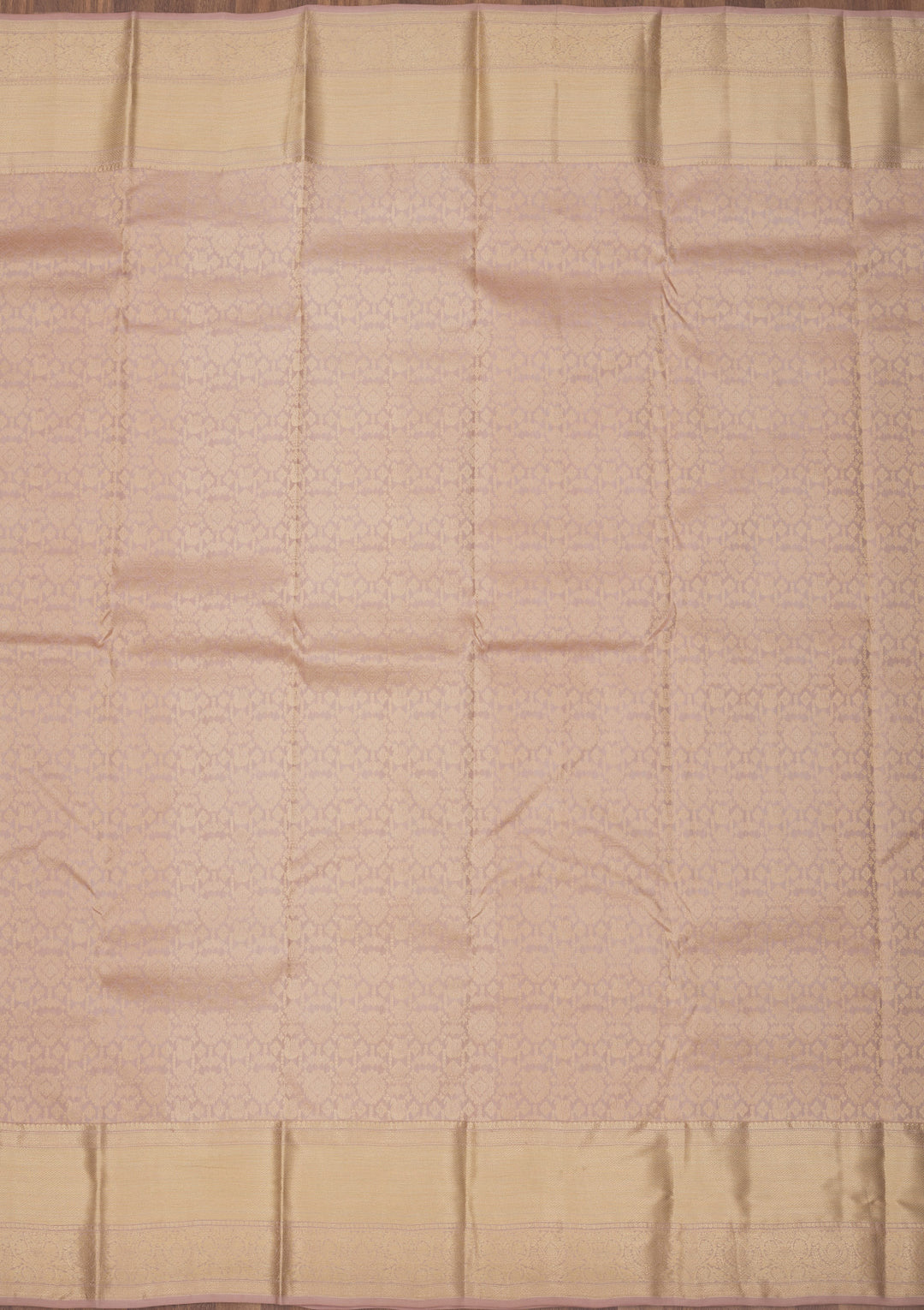 Beige Zariwork Pure Silk Saree