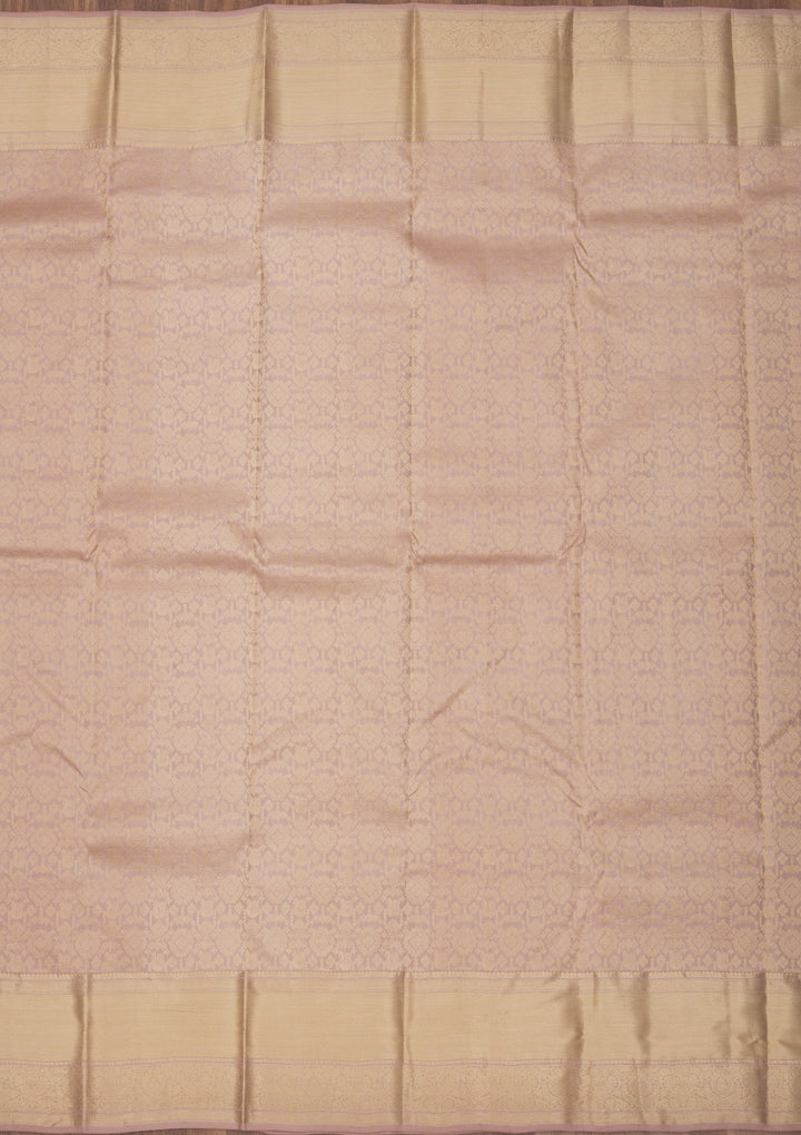 Beige Zariwork Pure Silk Saree