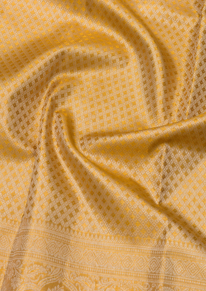 Beige Zariwork Pure Silk Saree