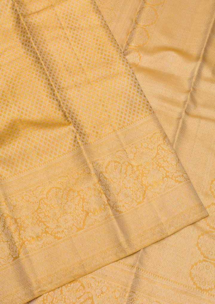 Beige Zariwork Pure Silk Saree