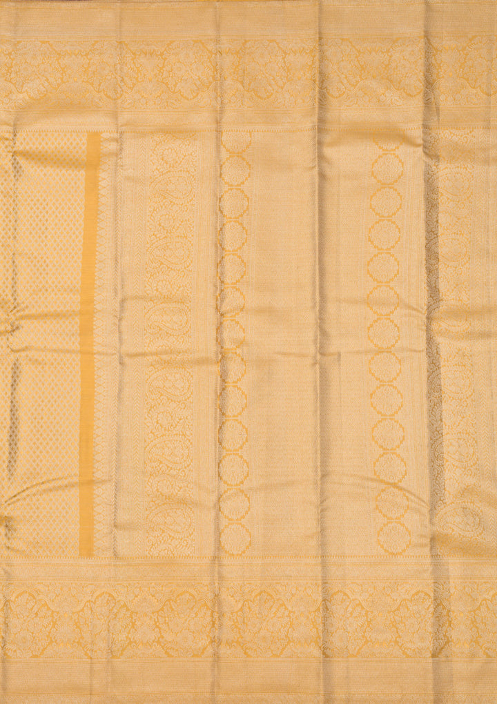Beige Zariwork Pure Silk Saree