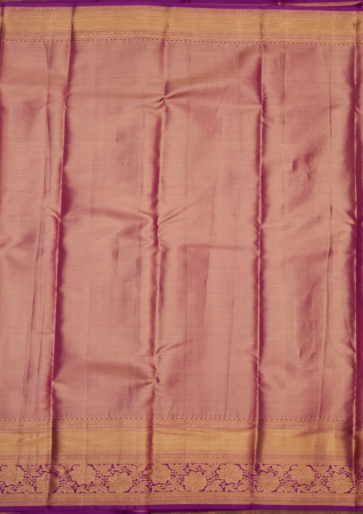 Beige Zariwork Pure Silk Saree