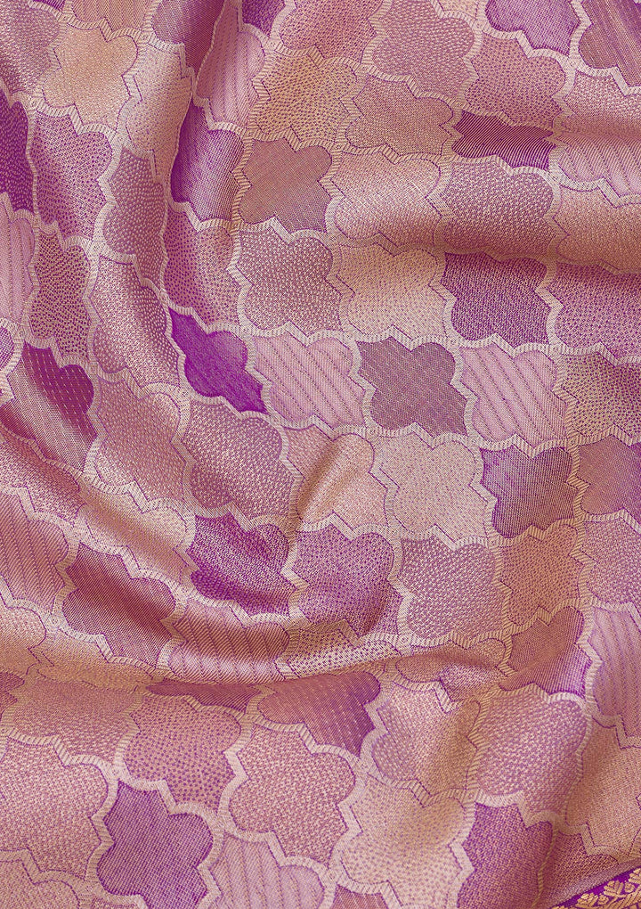 Beige Zariwork Pure Silk Saree