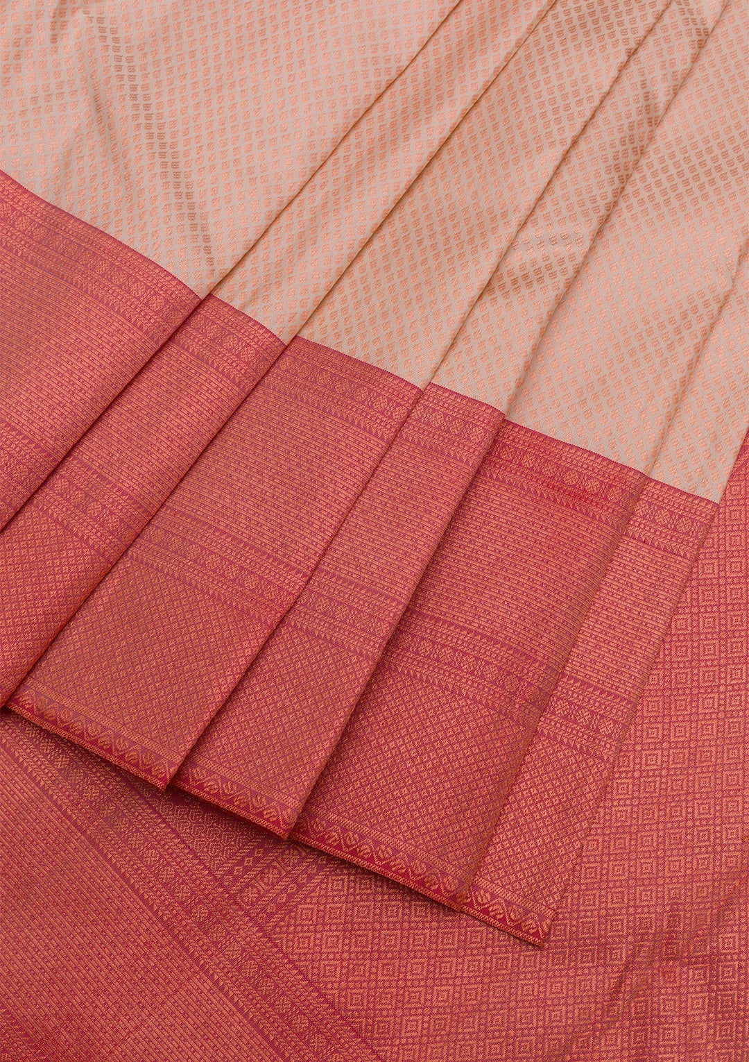 Beige Zariwork Pure Silk Saree