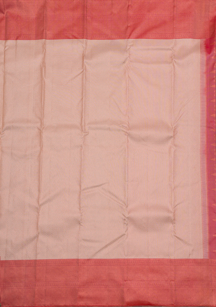 Beige Zariwork Pure Silk Saree
