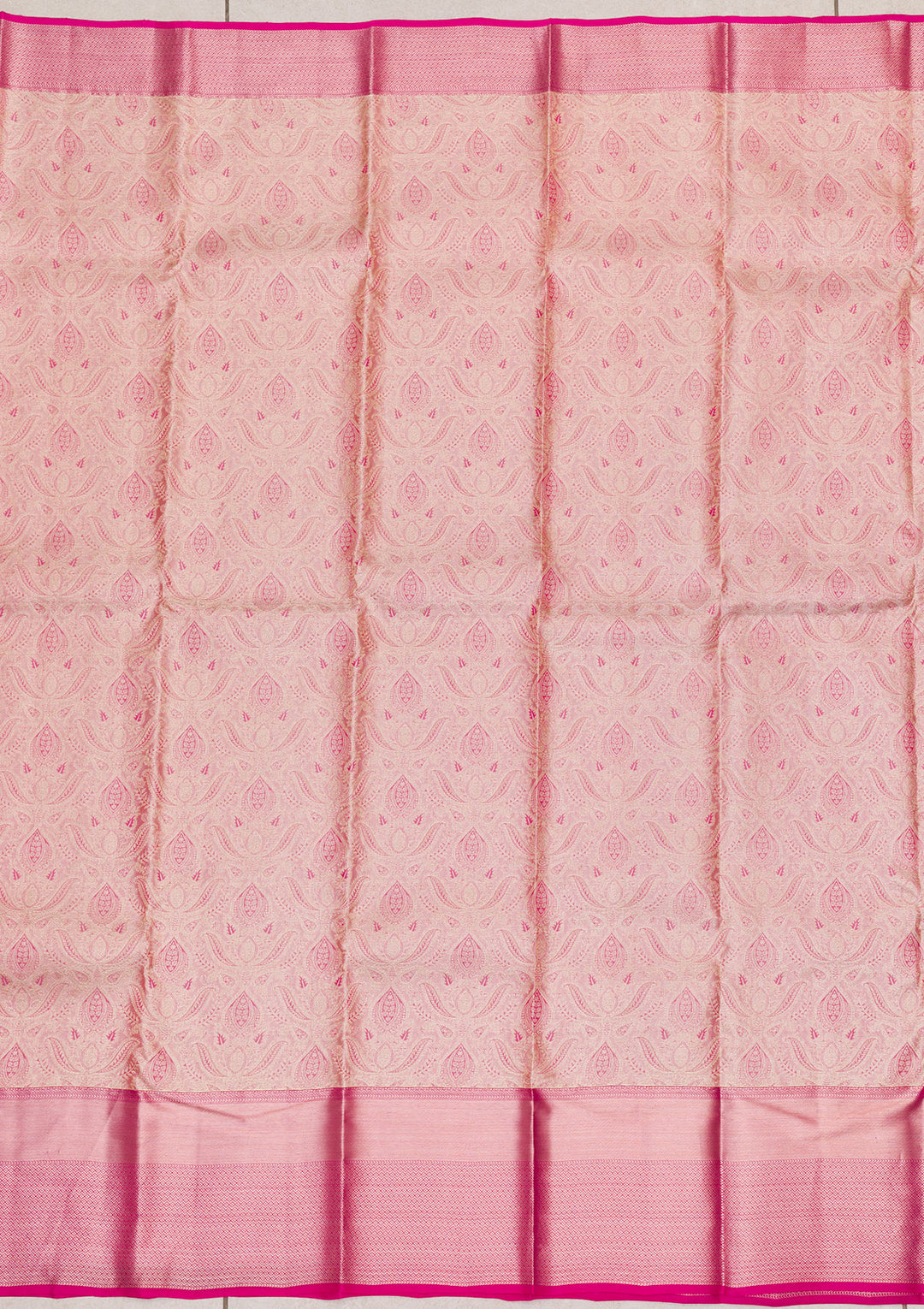 Beige Zariwork Pure Silk Saree