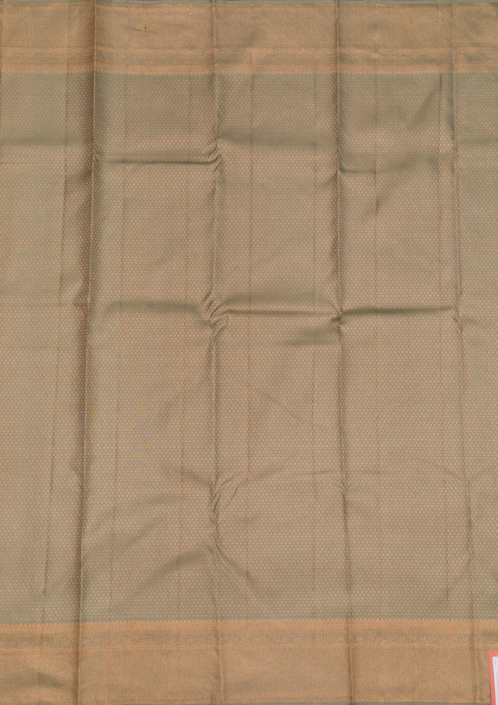 Beige Zariwork Kanjivaram Pure Silk Saree