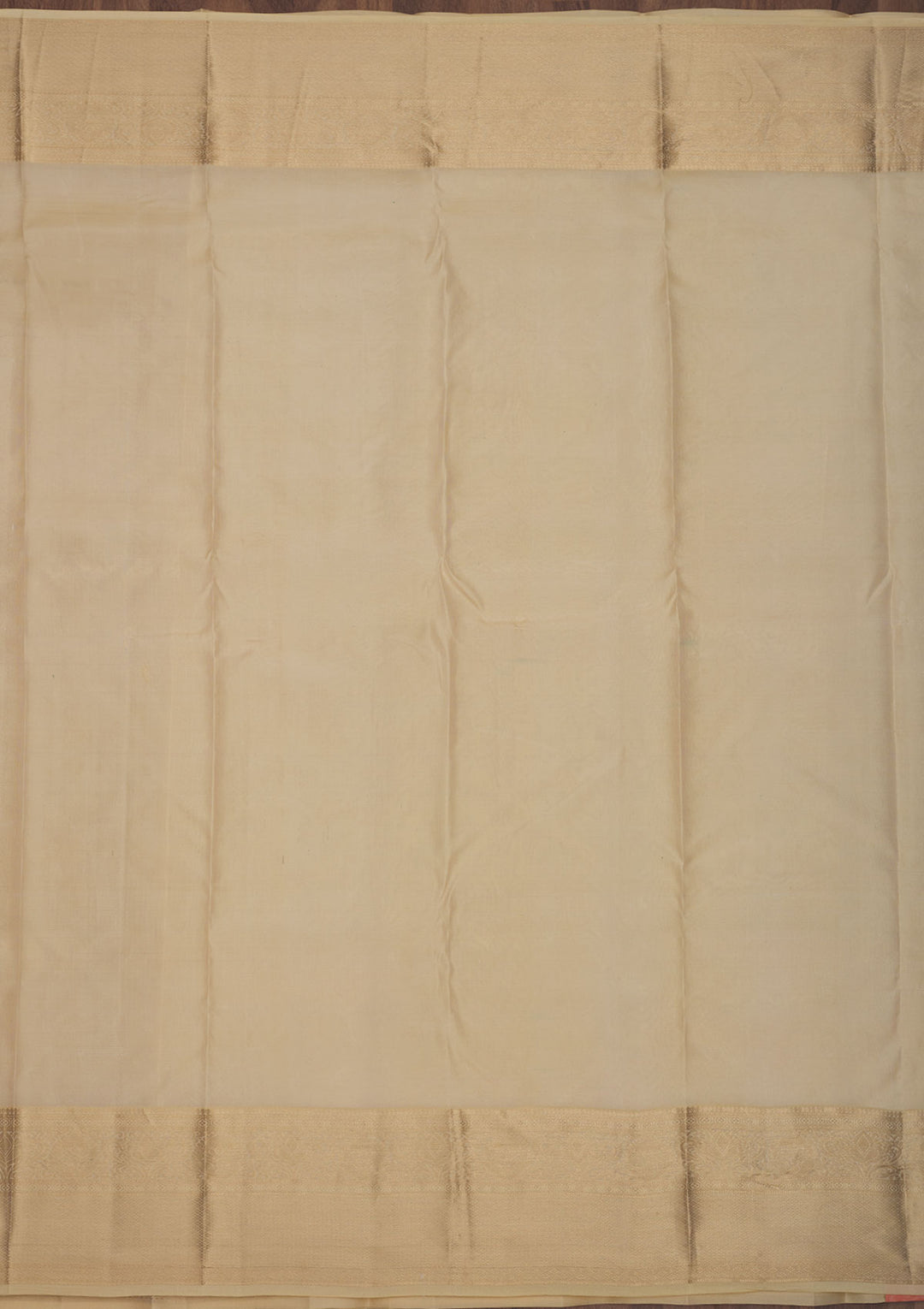 Beige Zariwork Pure Silk Saree