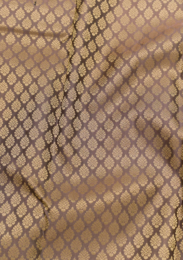 Beige Zariwork Pure Silk Saree
