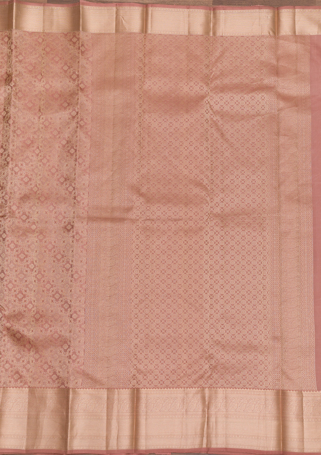 Beige Zariwork Pure Silk Saree-Koskii