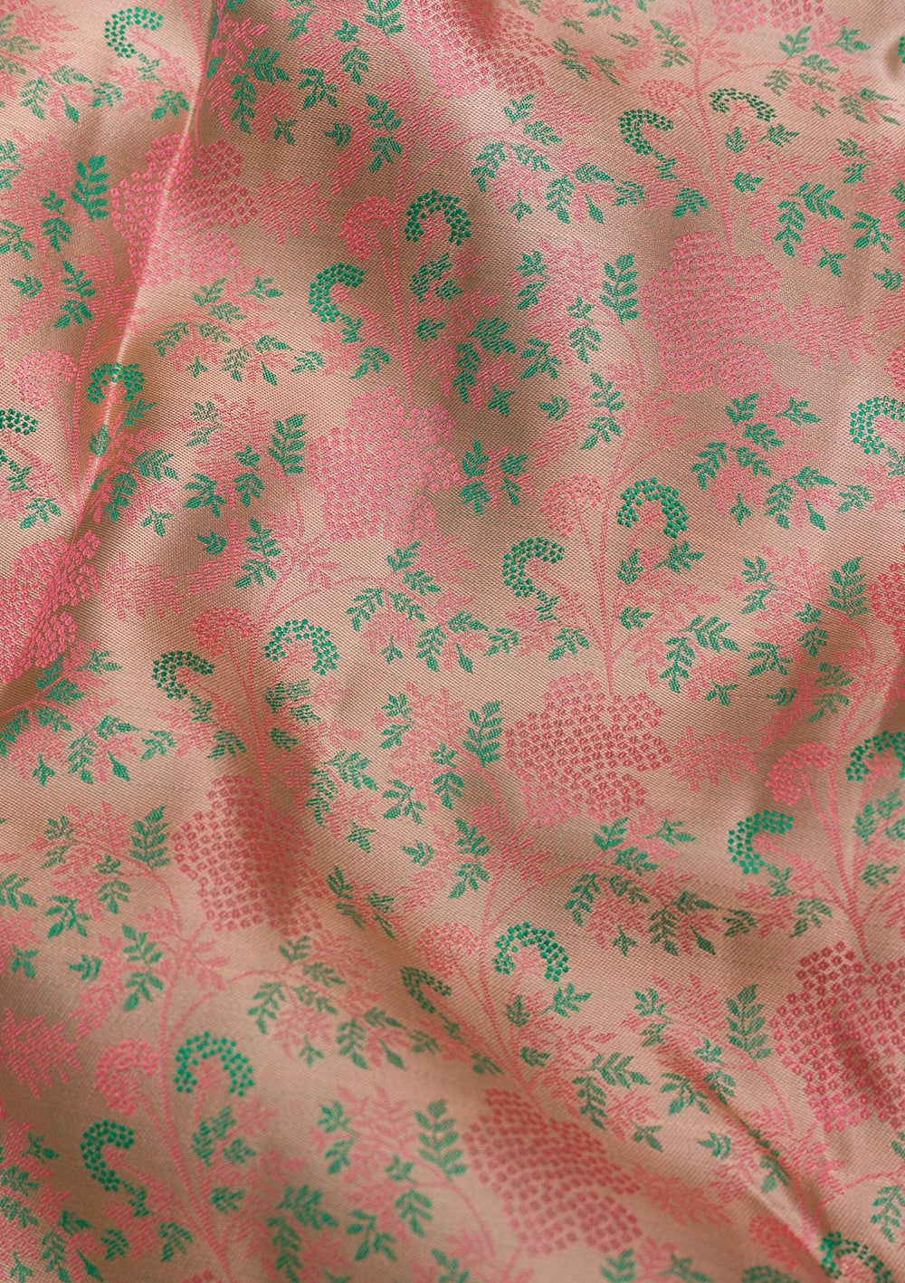 Beige Zariwork Pure Silk Saree-Koskii