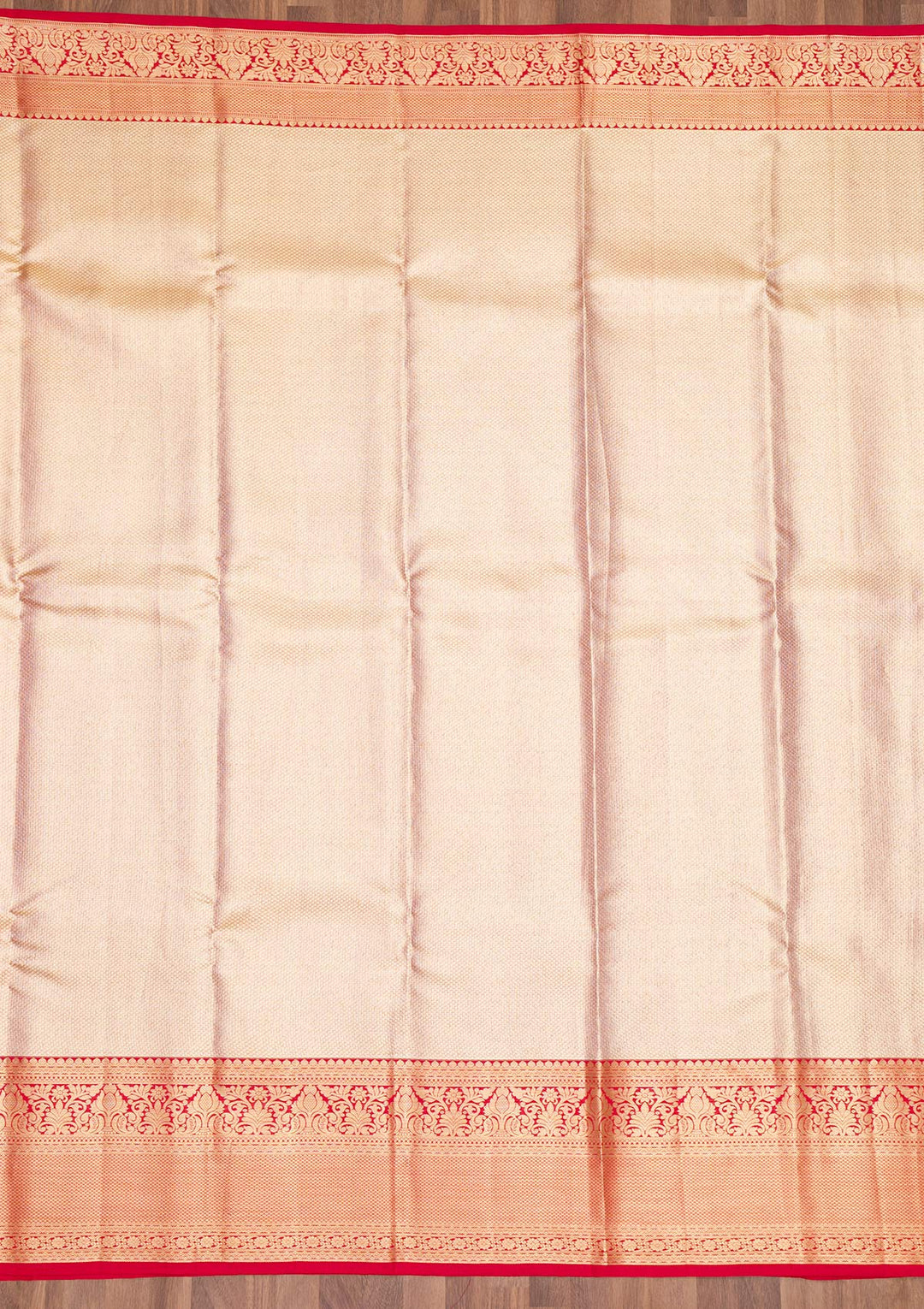 Beige Zariwork Pure Silk Saree