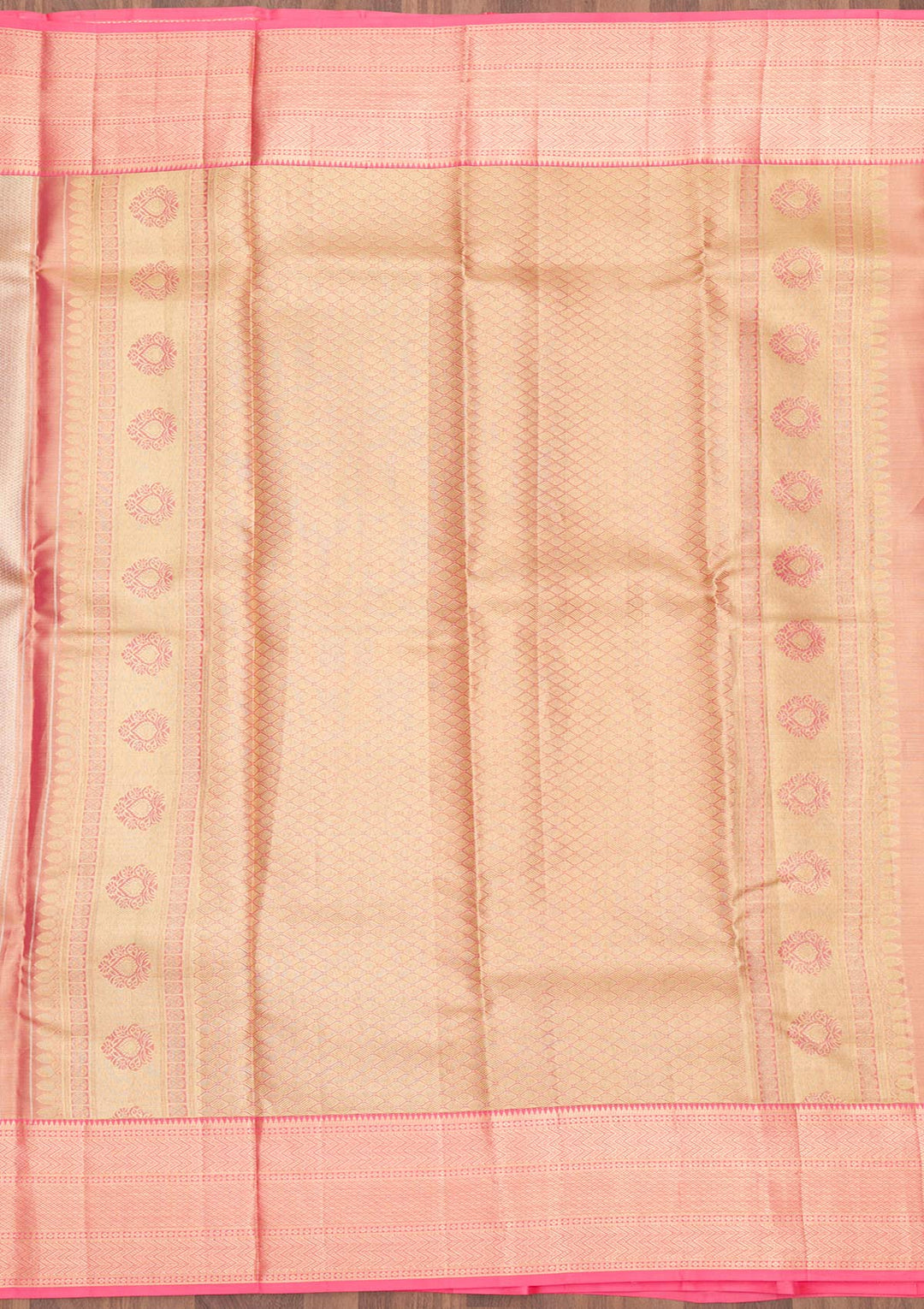 Beige Zariwork Pure Silk Saree