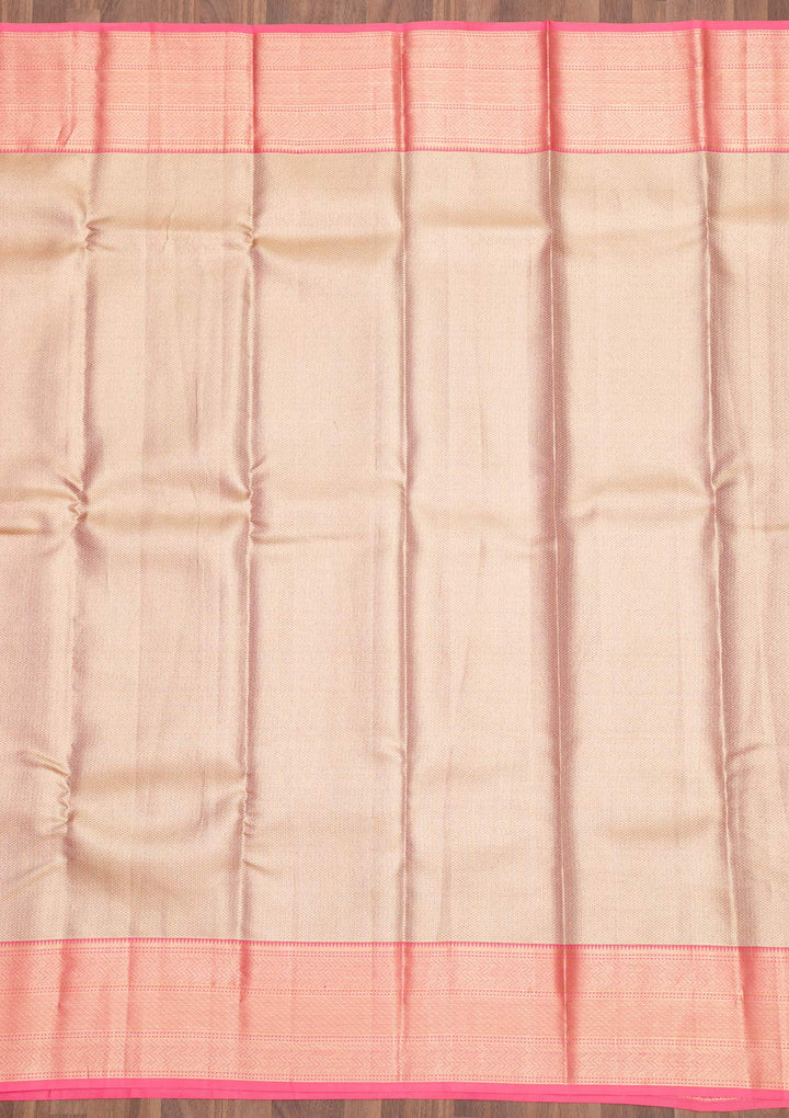 Beige Zariwork Pure Silk Saree