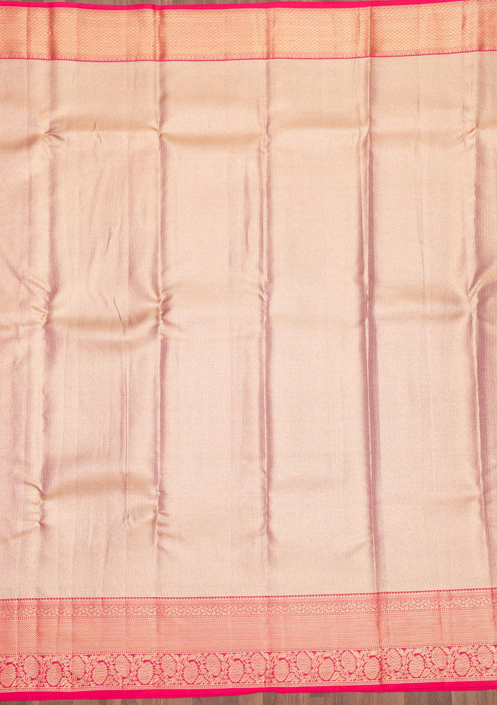 Beige Zariwork Pure Silk Saree