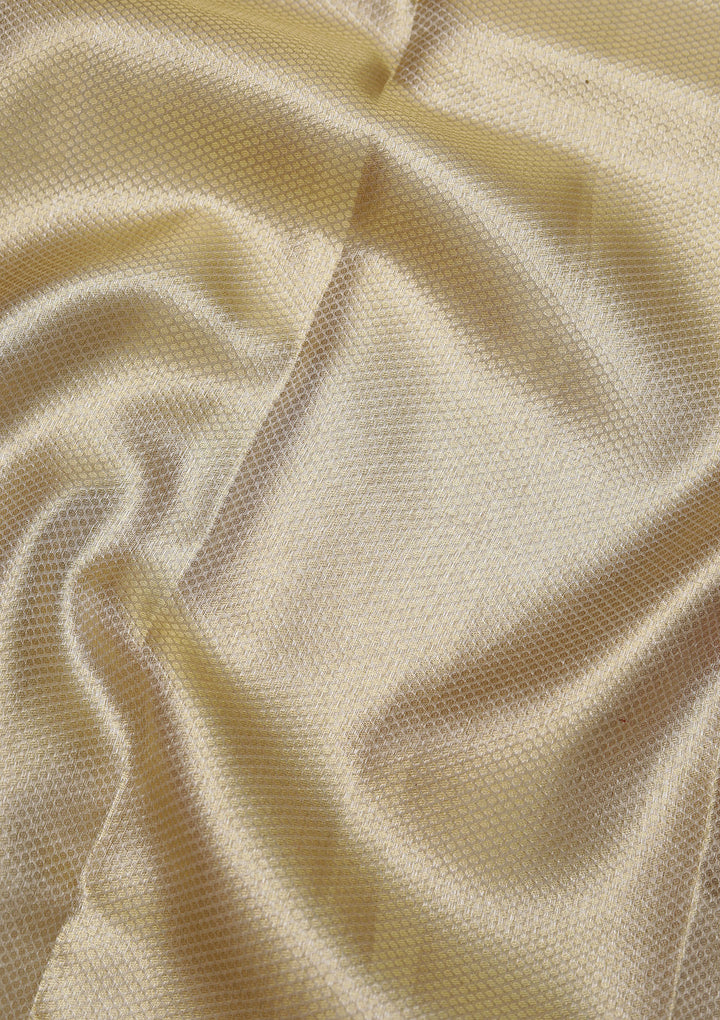 Beige Zariwork Pure Silk Saree