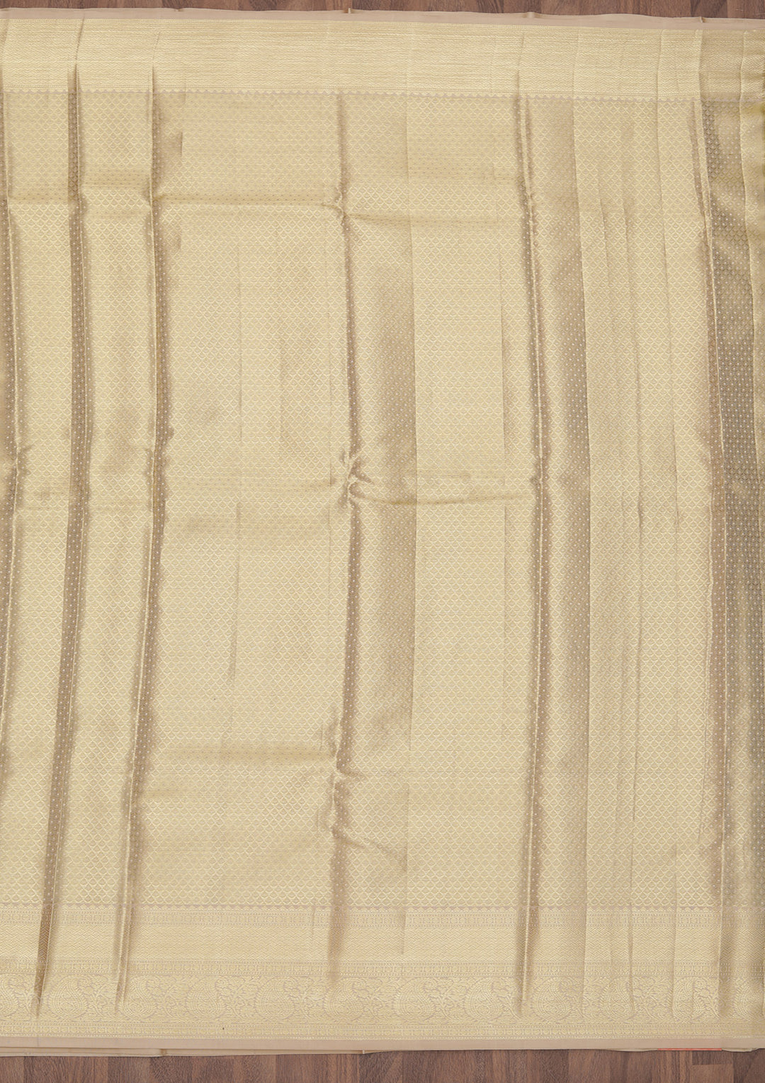 Beige Zariwork Pure Silk Saree