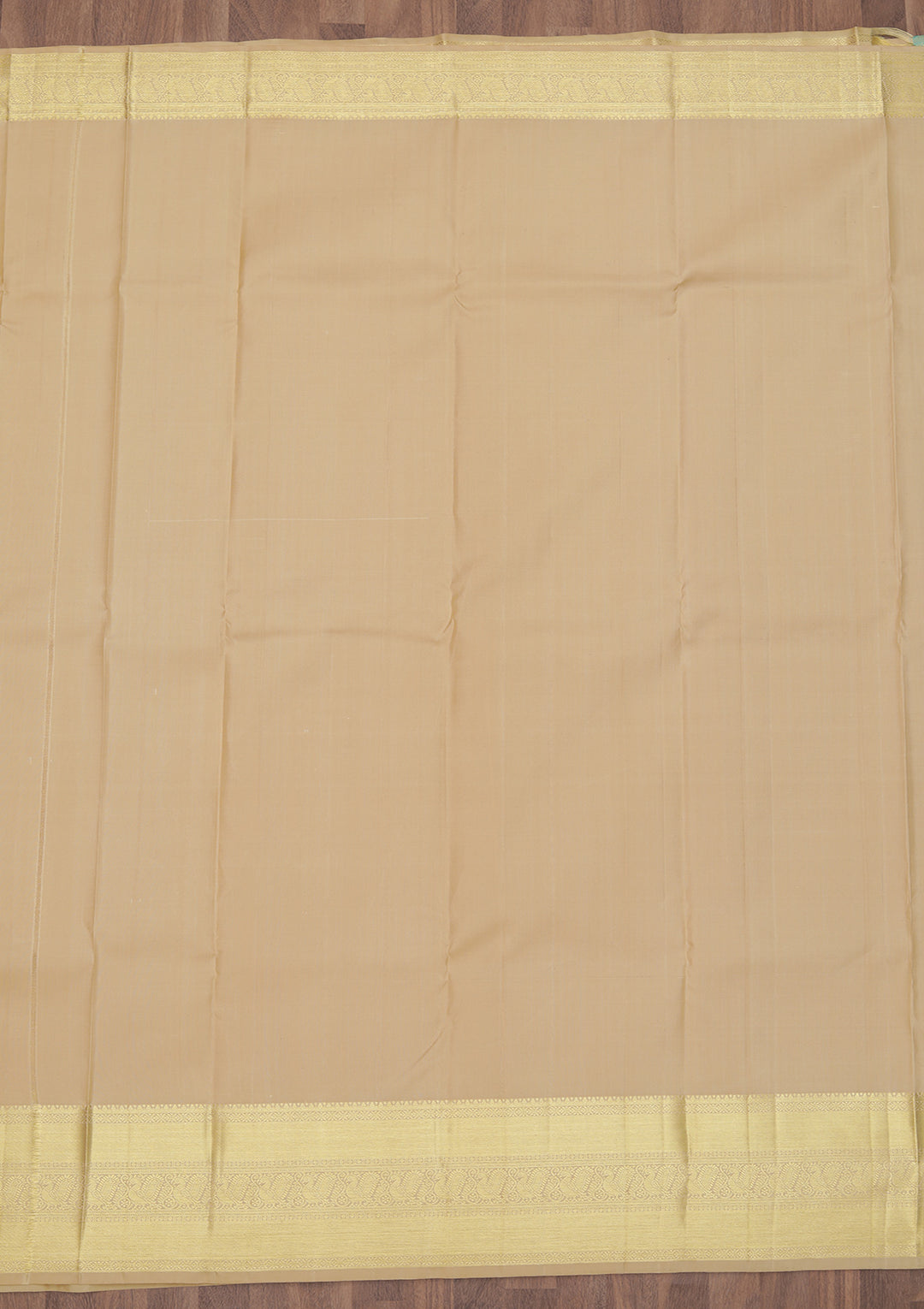 Beige Zariwork Pure Silk Saree