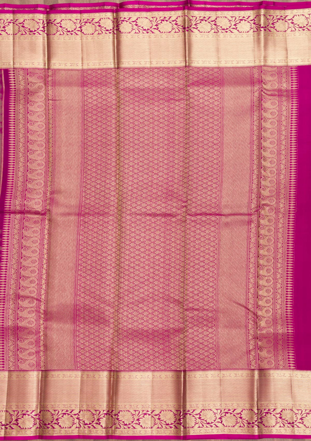 Beige Zariwork Pure Silk Saree