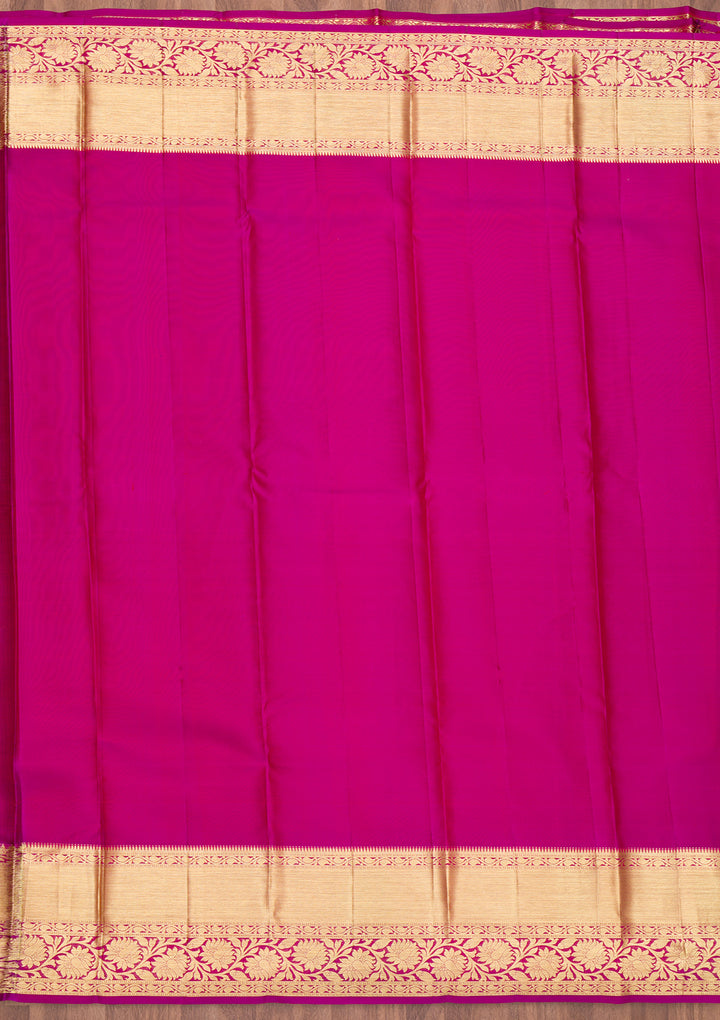 Beige Zariwork Kanjivaram Pure Silk Saree