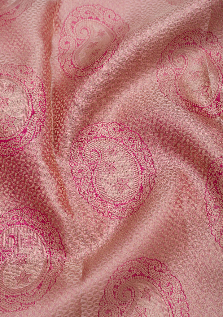 Beige Zariwork Pure Silk Saree