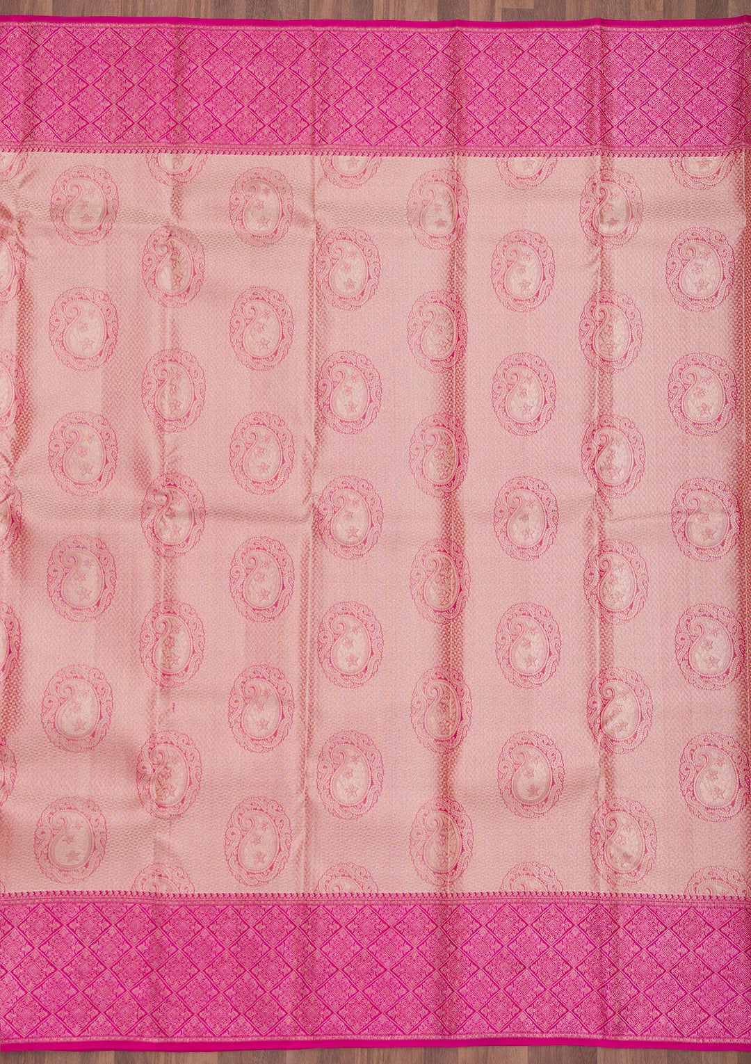 Beige Zariwork Pure Silk Saree