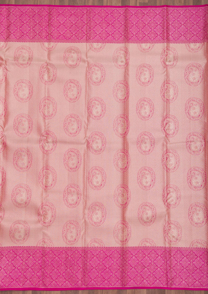 Beige Zariwork Pure Silk Saree