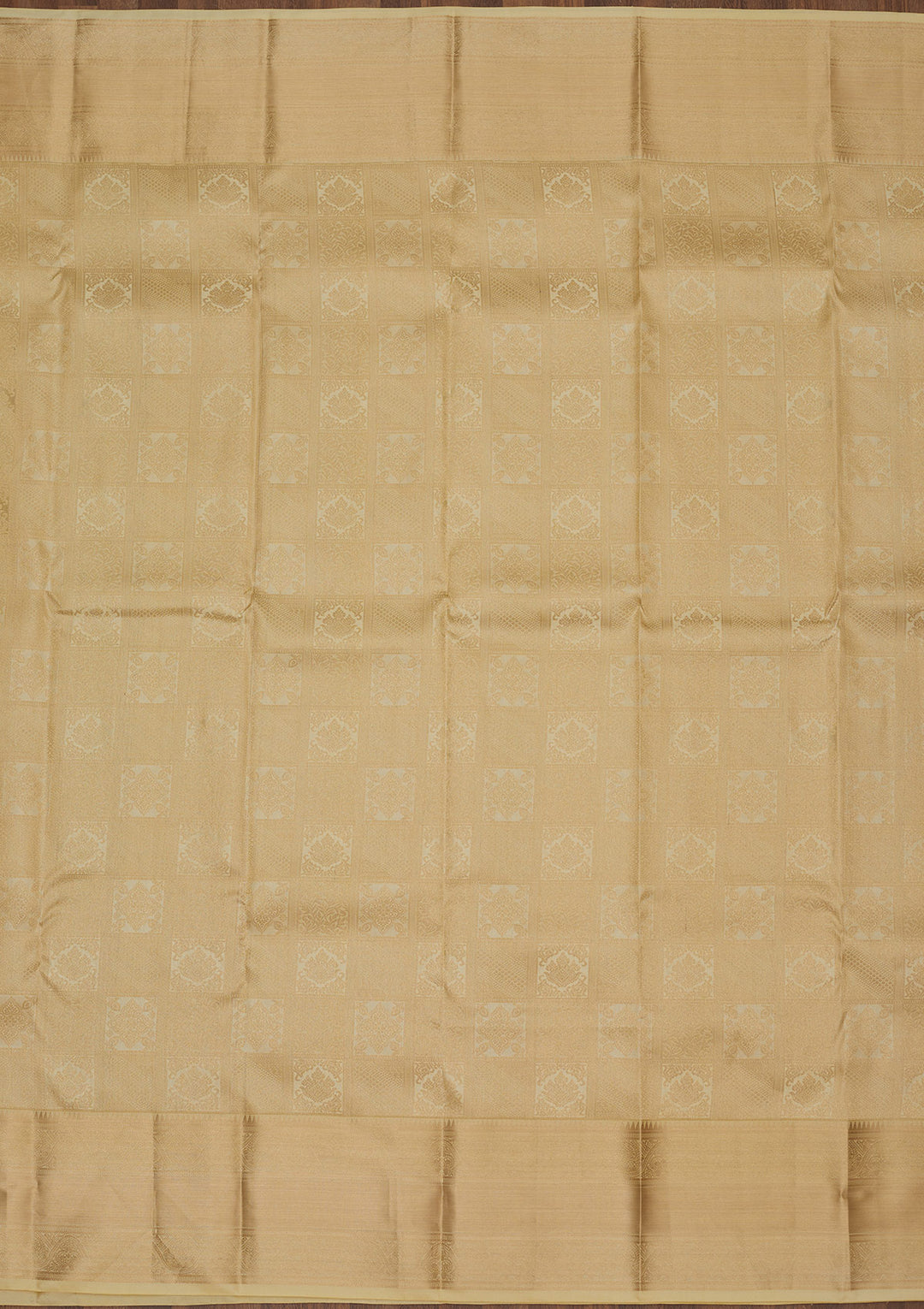 Beige Zariwork Pure Silk Saree