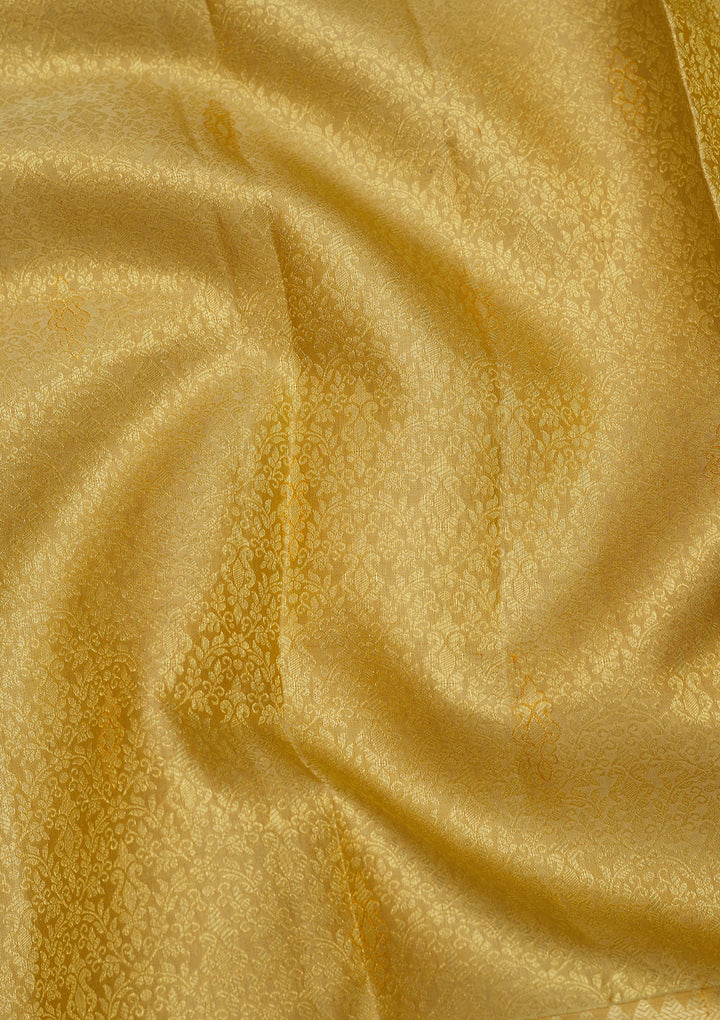 Beige Zariwork Pure Silk Saree