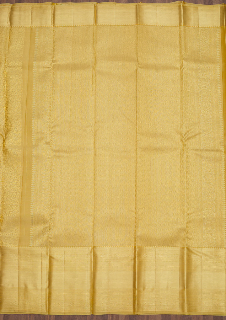 Beige Zariwork Pure Silk Saree