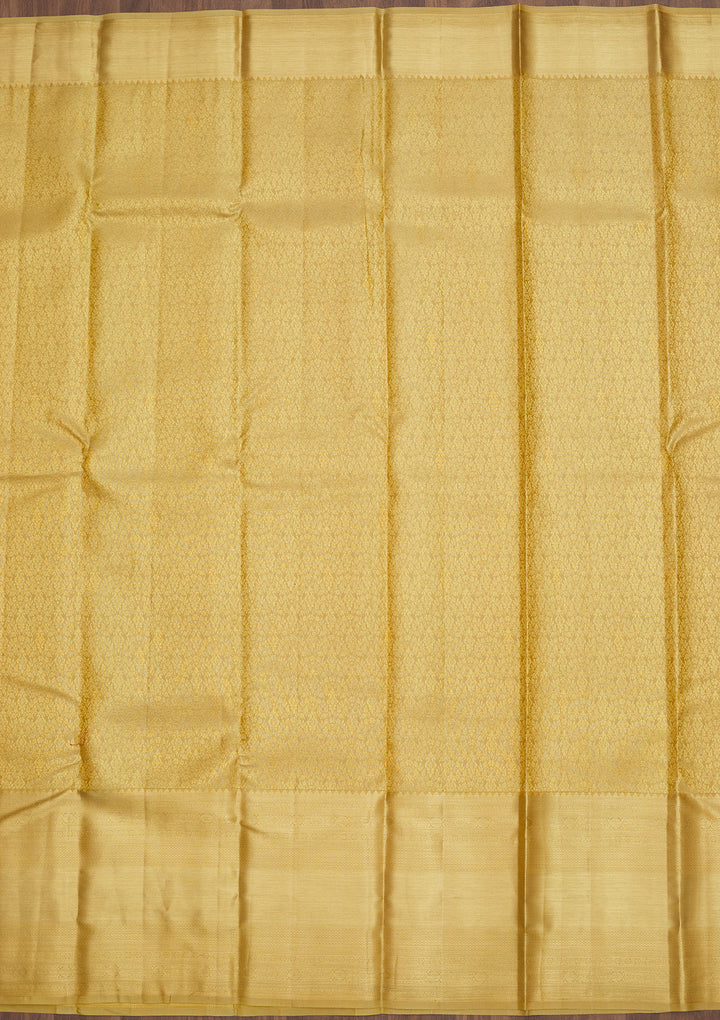 Beige Zariwork Pure Silk Saree