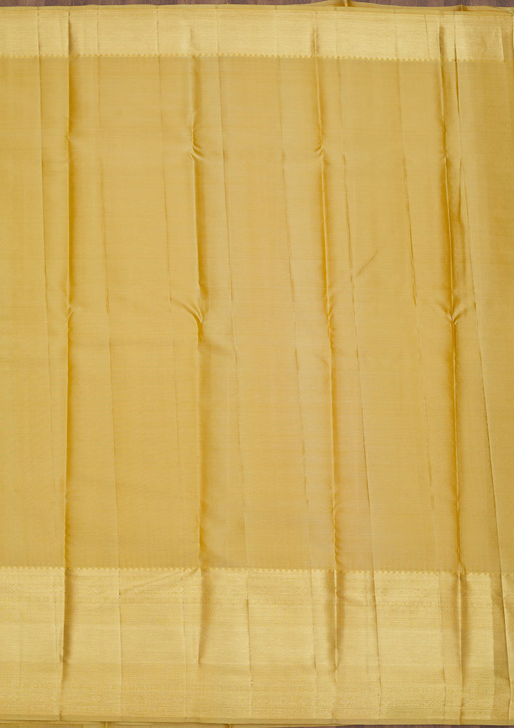 Beige Zariwork Pure Silk Saree