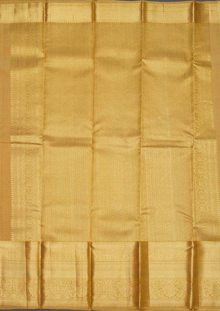 Beige Zariwork Pure Silk Saree