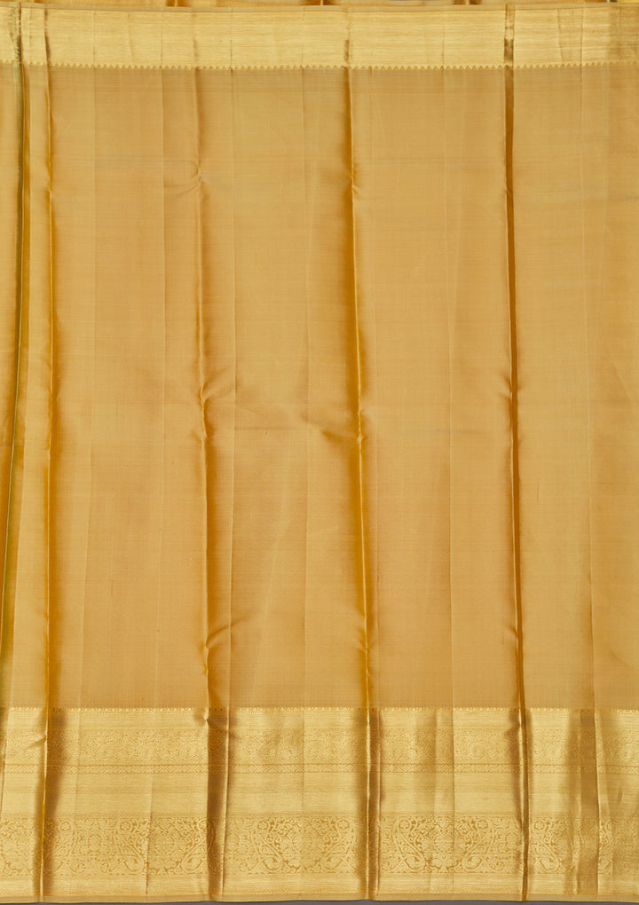 Beige Zariwork Pure Silk Saree