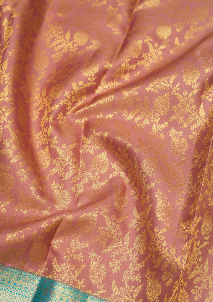 Beige Zariwork Pure Silk Saree