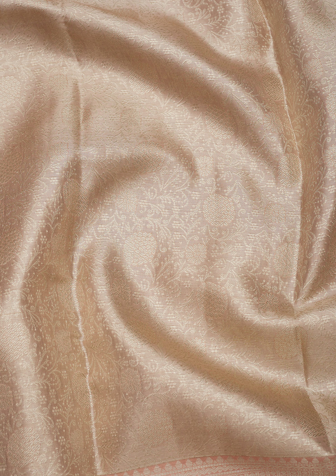 Beige Zariwork Pure Silk Saree