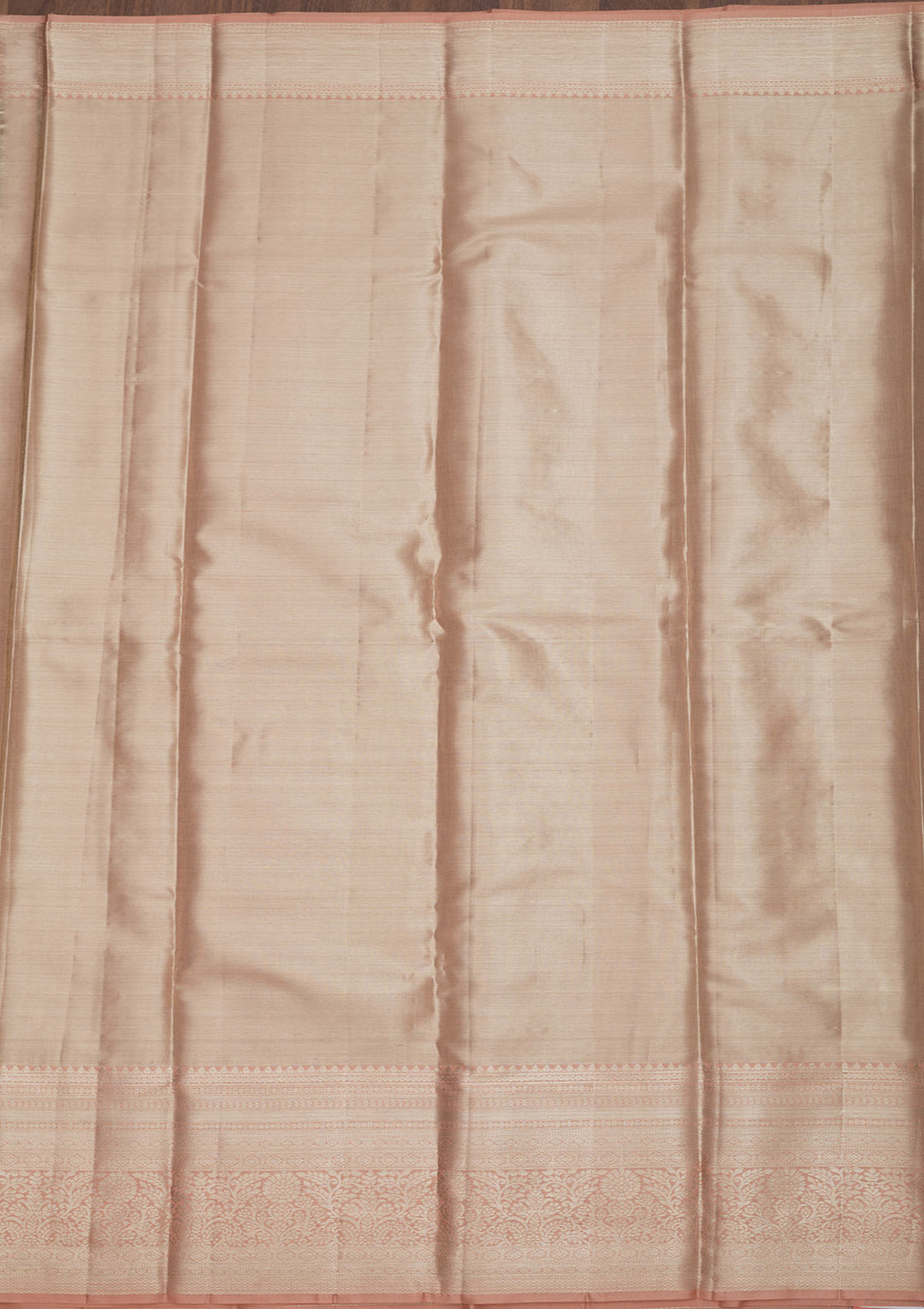 Beige Zariwork Pure Silk Saree