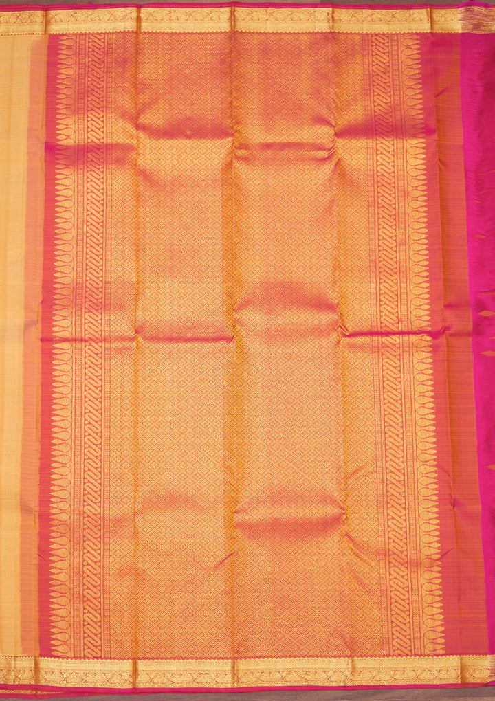 Beige Zariwork Pure Silk Saree
